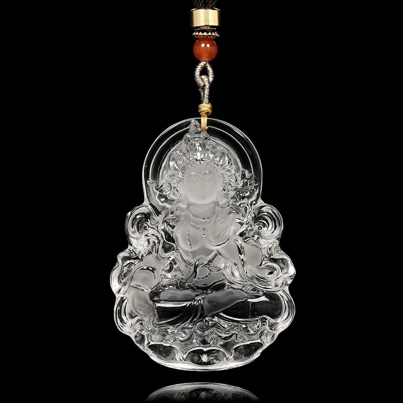【正佳珠寶】白水晶 頂級超淨透 觀音度母 39g 白水晶吊墜 - 項鍊 - 半寶石 多色