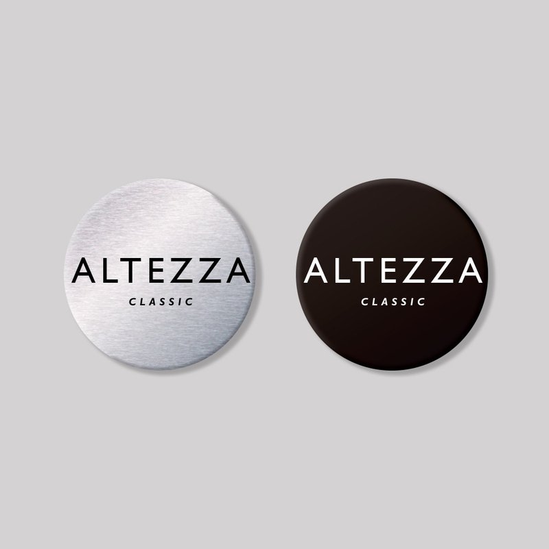 ALTEZZA/CLASIC/round/aluminum plaque SunBrotherSun Brothers - Stickers - Aluminum Alloy 