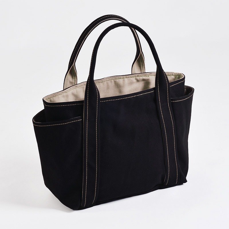 Drawstring/canvas universal tool bag-black (medium size) - Messenger Bags & Sling Bags - Cotton & Hemp Black