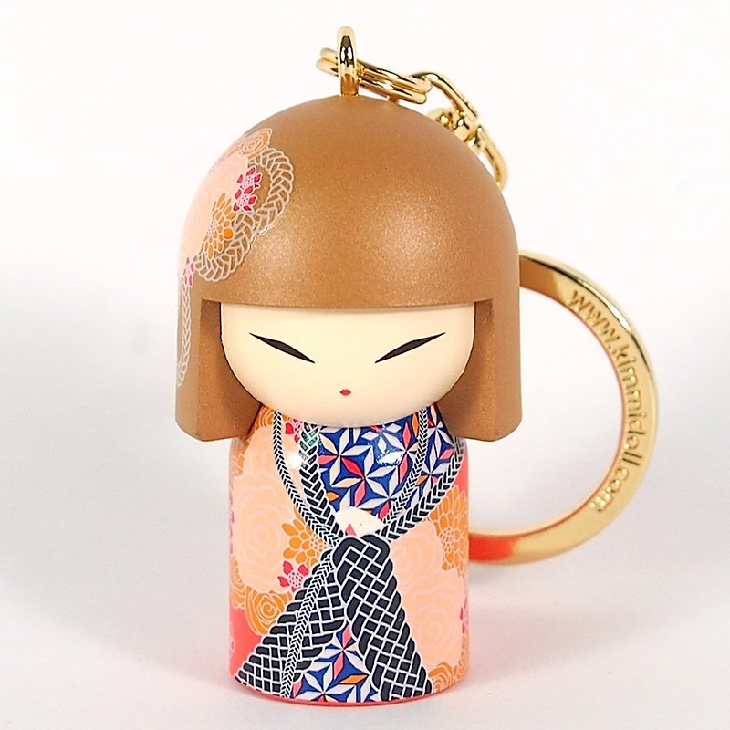 Key ring-Kaona Long Live Friendship [Kimmidoll and Fu doll key ring] - Keychains - Other Materials Orange