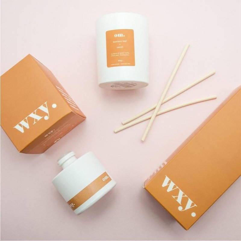 wxy Classic Diffuser- om. (Bamboo Leaf + Neroli) /100ml - Fragrances - Glass Orange
