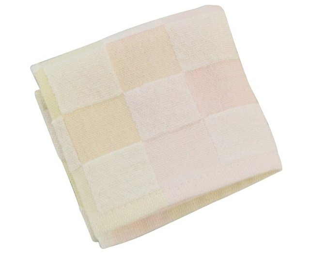 Japanese style gauze plaid small hand towel (pink) 24x24*10 - Shop