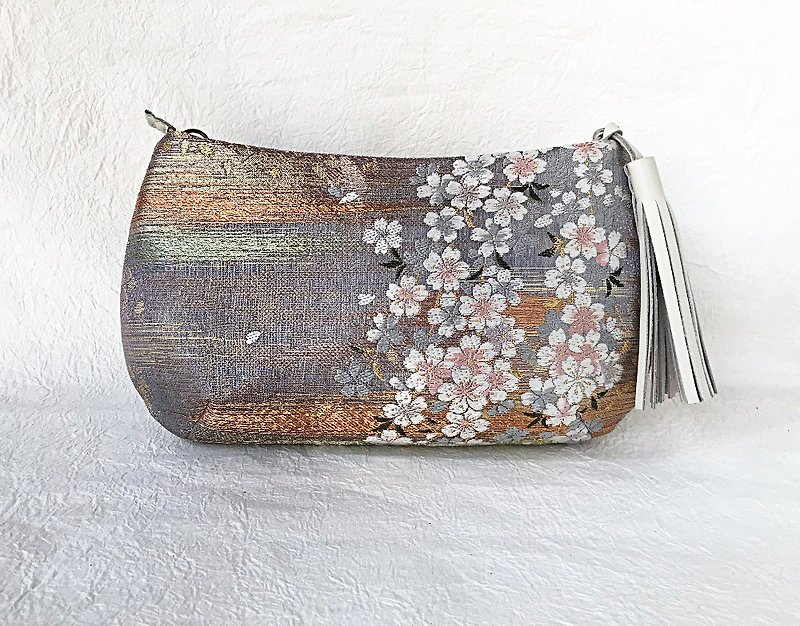 Clutch bag chubby cherry tree - Other - Other Materials Gold