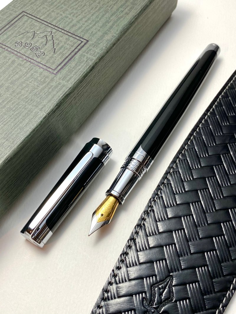 3952老山羊-西拉雅 黑之明 中號雙色鋼尖鋼筆 - 墨水/鋼筆墨水 - 其他材質 