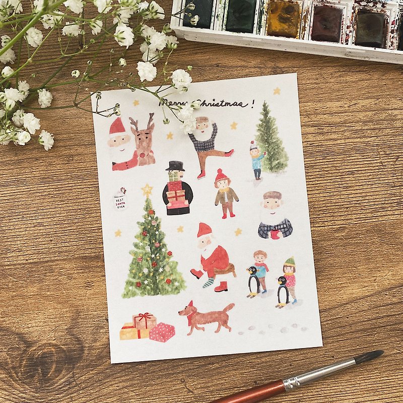 One Day with Santa / Sticker Sheet - สติกเกอร์ - กระดาษ 