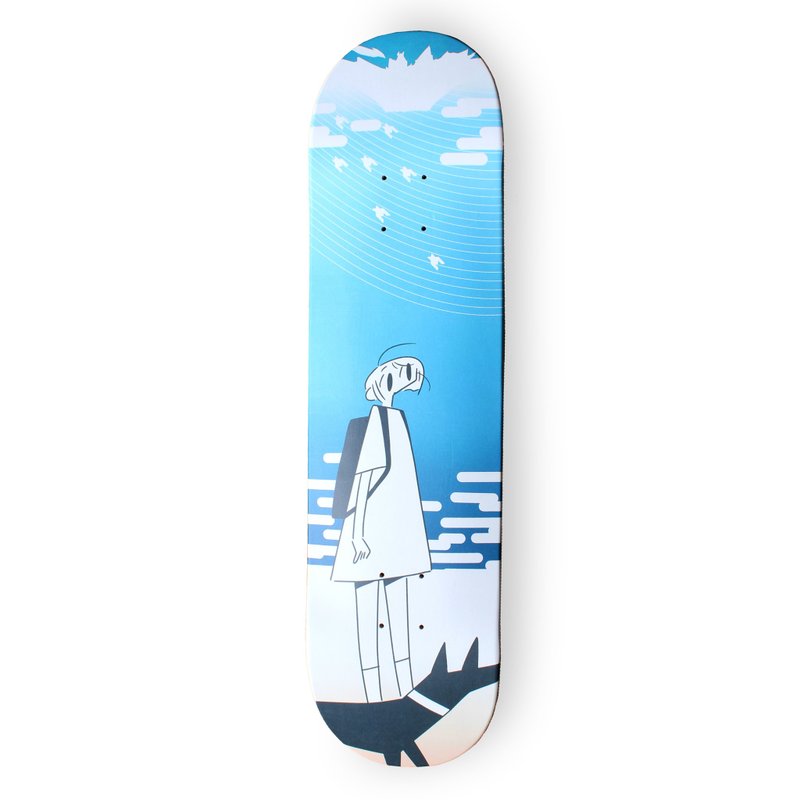 【 日本文様をアップデートする 】とみながしんぺい　コラボスケボーデッキ - 海報/掛畫/掛布 - 木頭 多色