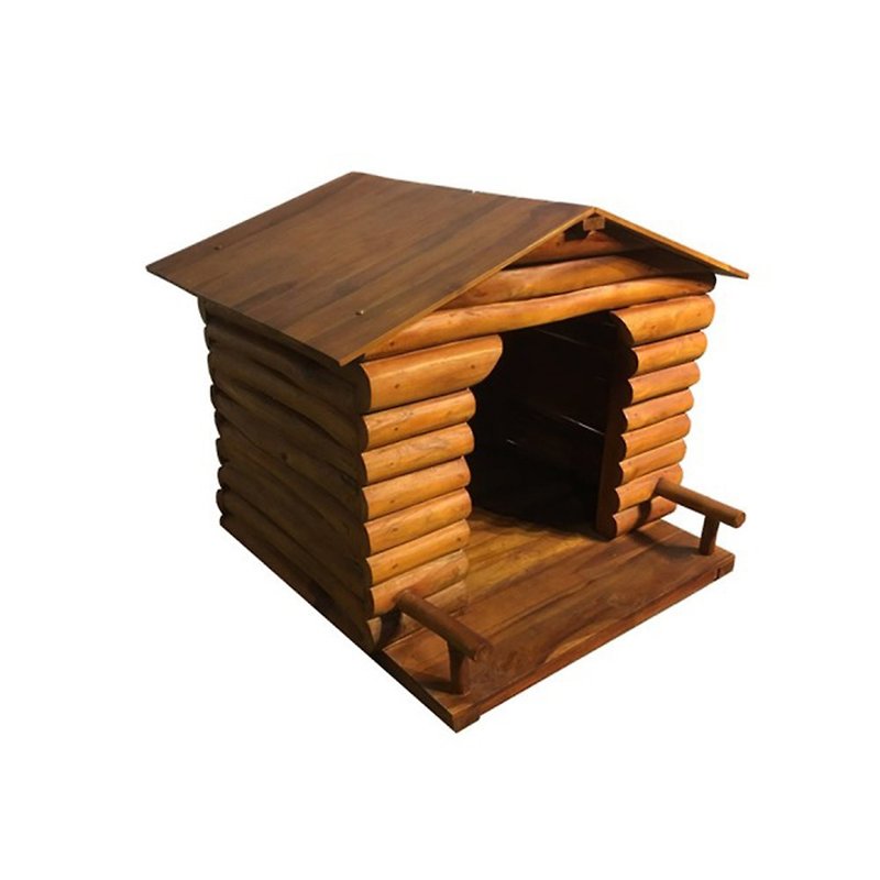 [Jidi City 100% Teak Furniture] RPOT005A Pet Log Cabin Pet Supplies Dog House - Bedding & Cages - Wood 