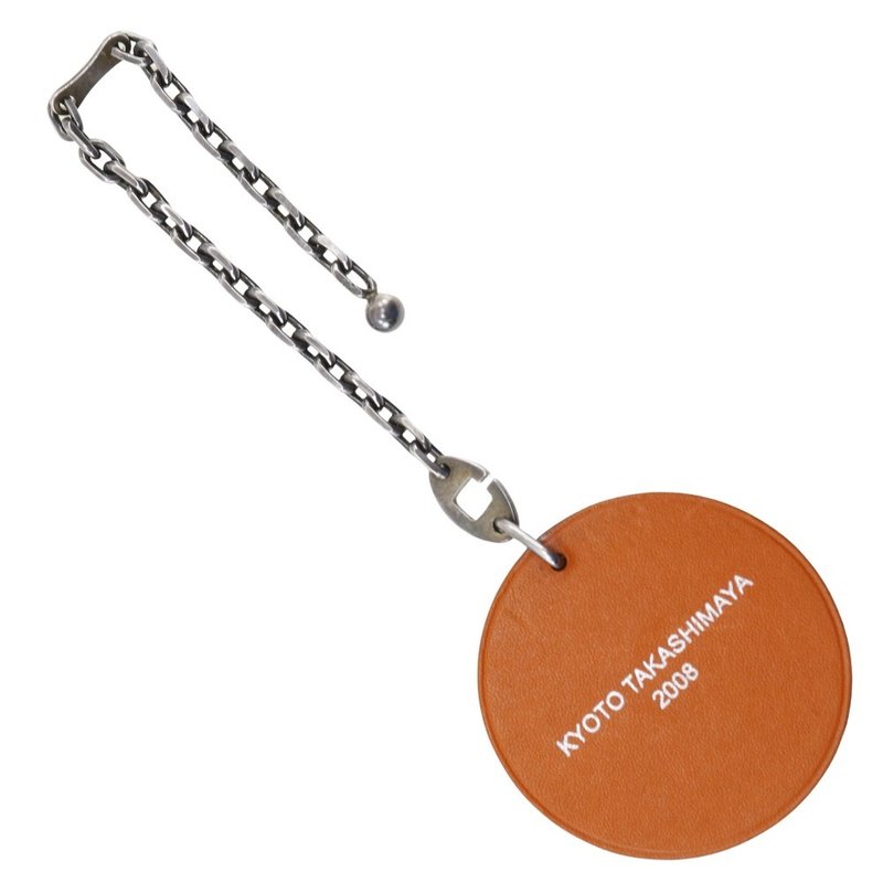 【日本直送】エルメス HERMES 高島屋限定 キーホルダー KYOTO TAKASHIMAYA 2008 キーチャーム シルバー925 オレンジ【中古】 - 鑰匙圈/鑰匙包 - 真皮 橘色