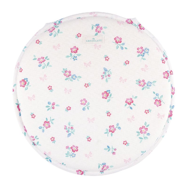 【新品】丹麥GreenGate Athea white 圓形椅墊 38cm - 其他 - 棉．麻 多色