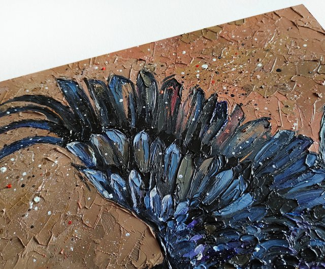 林間倒影」 手描き 油絵 風景画 原画 油彩画 （秋の始 | Pay ID）