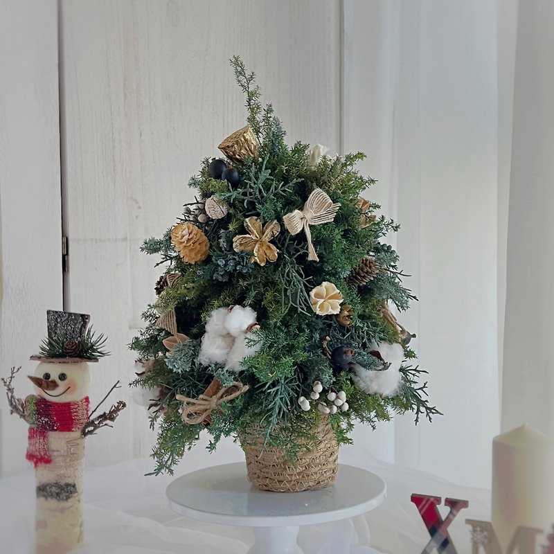 SEE Floral Design Preserved Flowers/Perpetual Flowers- Silver Star Permanent Cedar Christmas Tree - Dried Flowers & Bouquets - Plants & Flowers 
