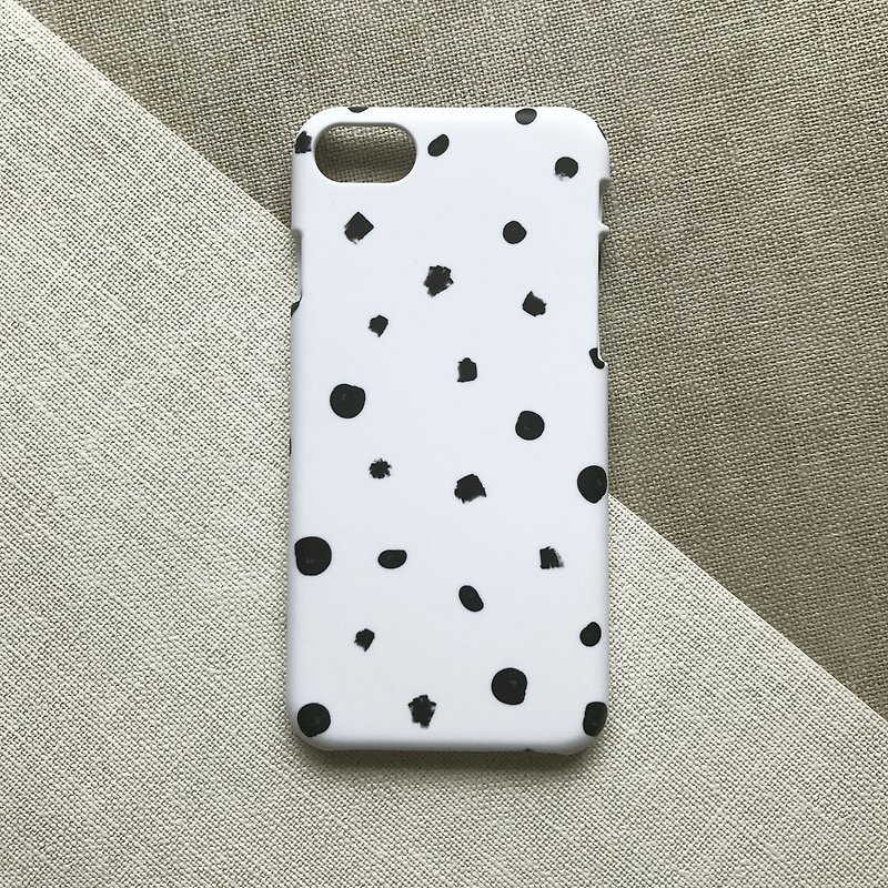 Modern Dots ink. Matte Case( iPhone, HTC, Samsung, Sony, LG, OPPO) - Phone Cases - Plastic Black