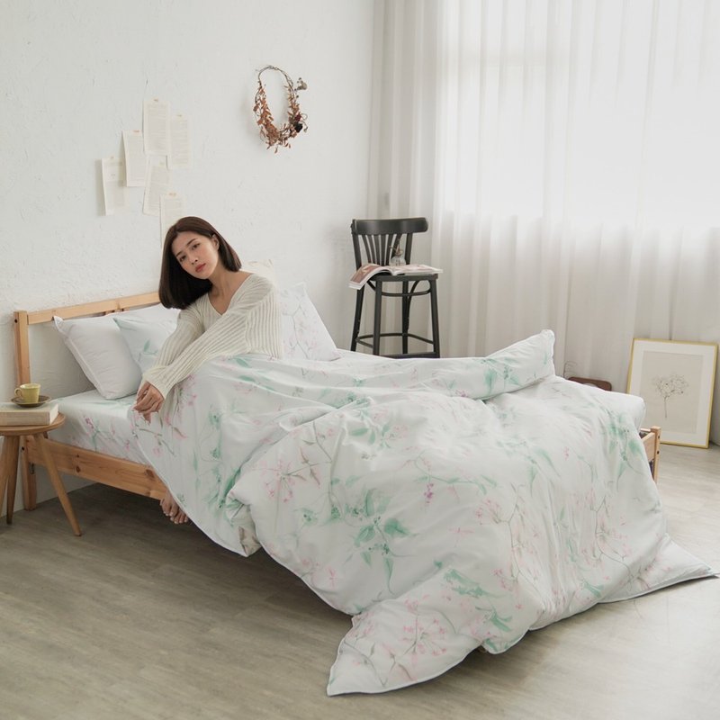 Soft silk lyocell fiber bed bag set thin quilt cover cotton dual-purpose quilt/made in Taiwan bed sheets/HT035 - เครื่องนอน - วัสดุอื่นๆ หลากหลายสี