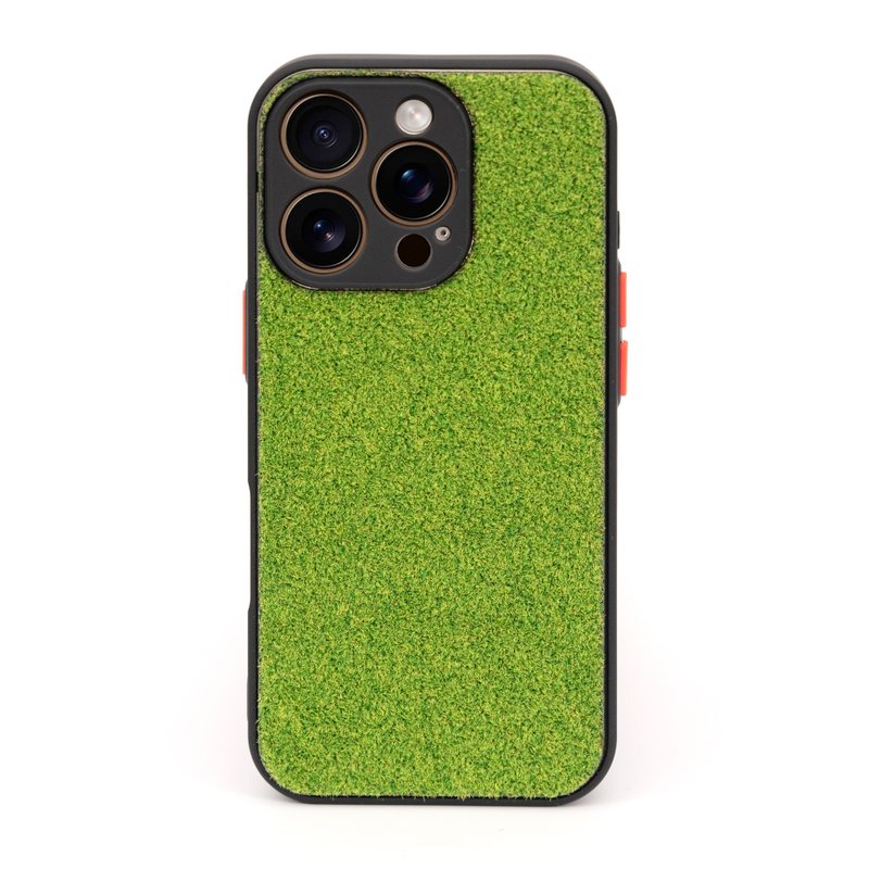 芝生 iPhone16 シリーズ スマホケース - Ever Green -薄型 ストラップホール 滑りにくい - 手機殼/手機套 - 其他材質 綠色