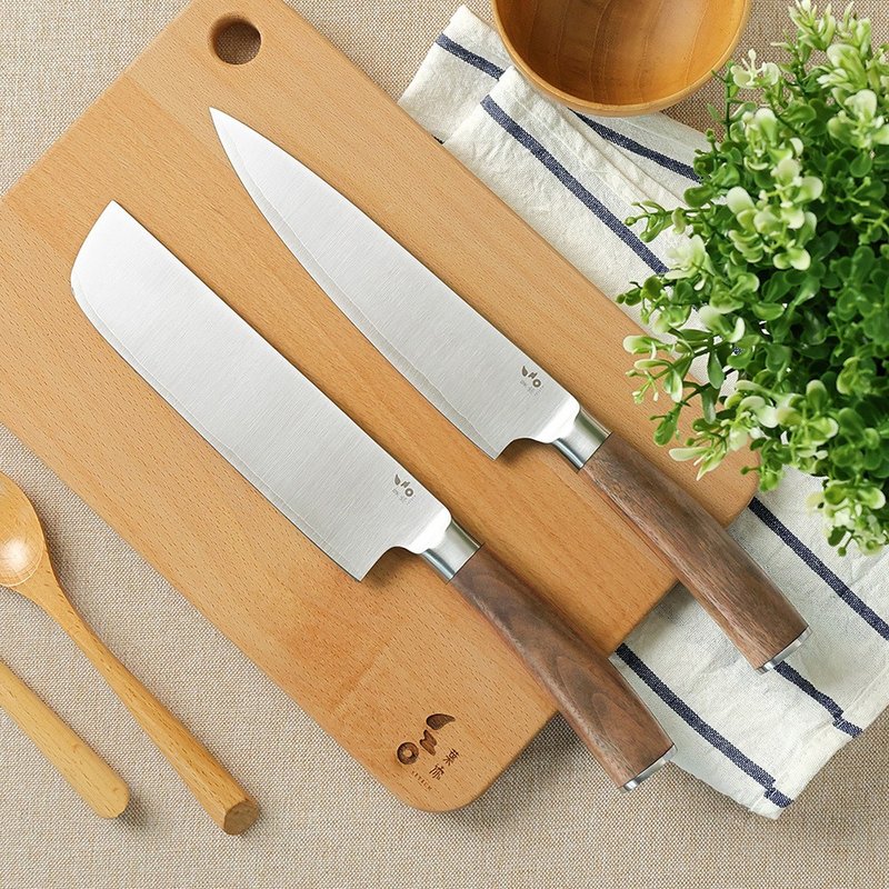 【Pinkoi 線下活動預購商品】葉添-匠緻系列 雙刀-刀具組 - 菜刀/刀架 - 其他金屬 
