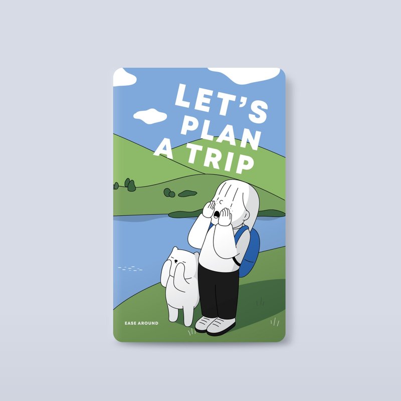 CARD STICKER - LET'S PLAN A TRIP - 貼紙 - 紙 多色