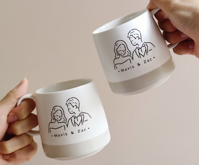 Customized Gift】Customized Boyfriend/Girlfriend Mug Matching Cup Set - Shop  1491 Design Mugs - Pinkoi