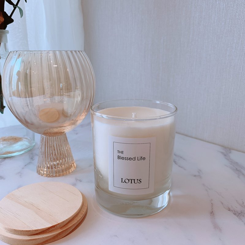 || LOTUS CANDLE || 大豆蠟香氛蠟燭 200g - 香氛蠟燭/燭台 - 其他材質 