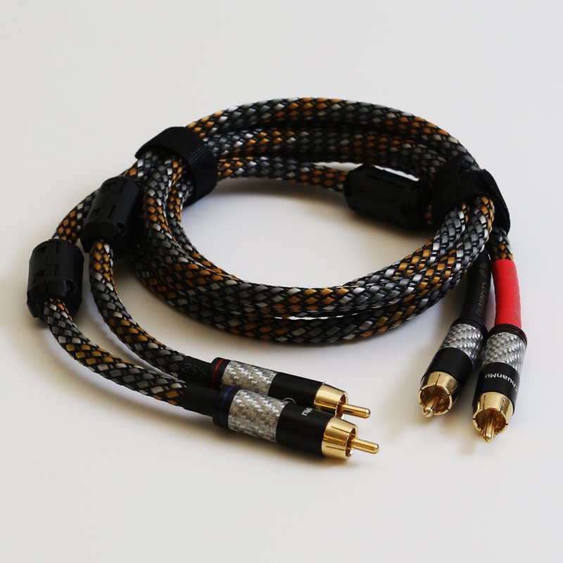 Extremely beautiful Japanese Canami audio cable RCA [Kawaki] brand new in stock [W111] double RCA lotus head - แกดเจ็ต - วัสดุอื่นๆ 