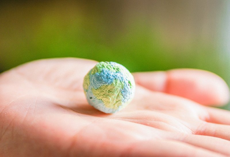 Hello EARTH~ Basil Seed ball Gift set - ตกแต่งต้นไม้ - พืช/ดอกไม้ สีเขียว