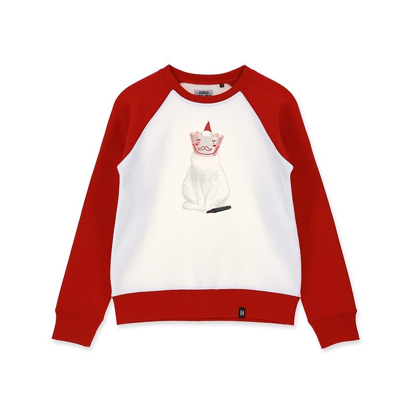 AMO Original cotton adult Sweater /AKE/Santa Claus Wearing E-Collar - เสื้อผู้หญิง - ผ้าฝ้าย/ผ้าลินิน 