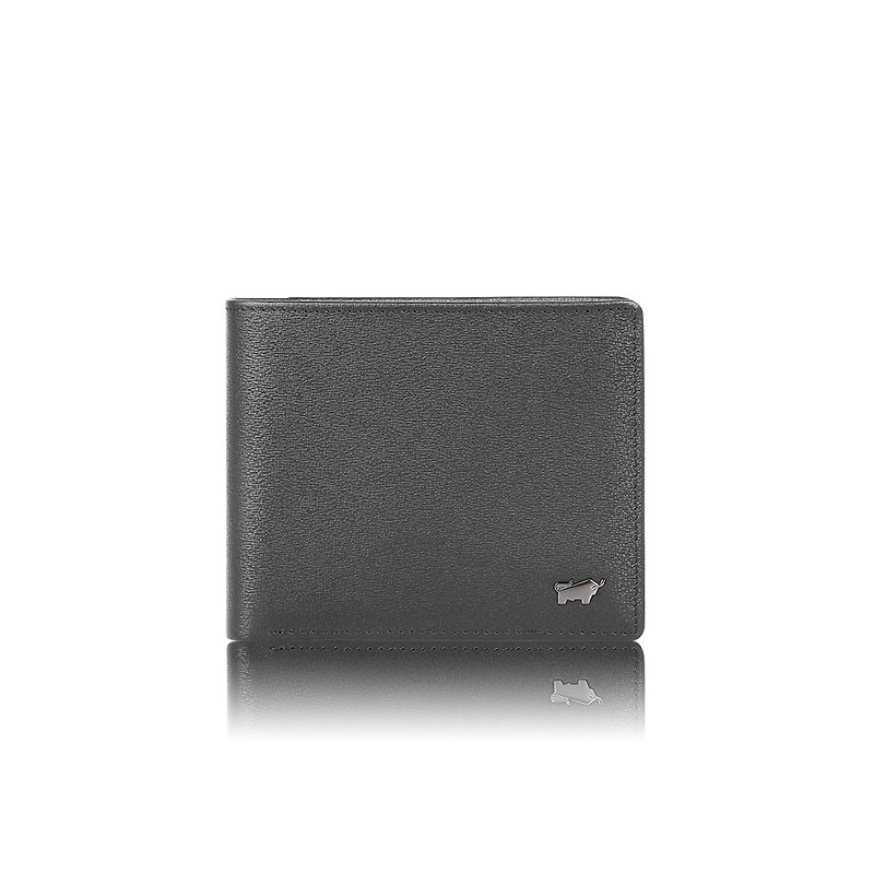 【無料アップグレードギフトパッケージ】Ares-A スターサンド型押し牛革財布（各種） - ブラック/BF518 - 財布 - 革 ブラック