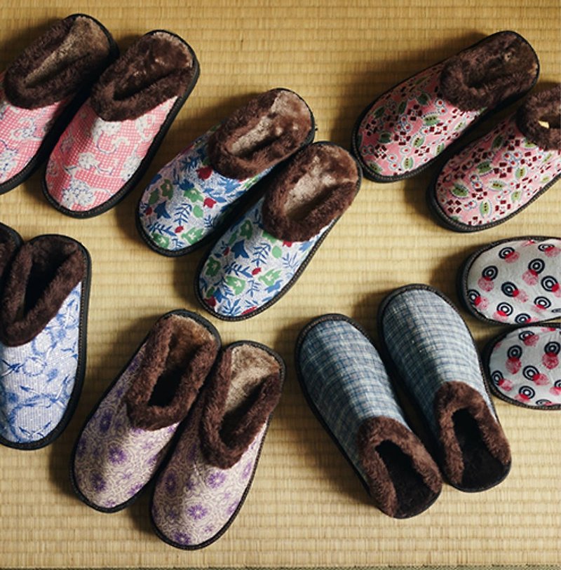 35-37 yards women's indoor slippers retro couple models winter hand-woven cloth warm non-slip floor thick bottom tow - รองเท้าแตะในบ้าน - ผ้าฝ้าย/ผ้าลินิน หลากหลายสี