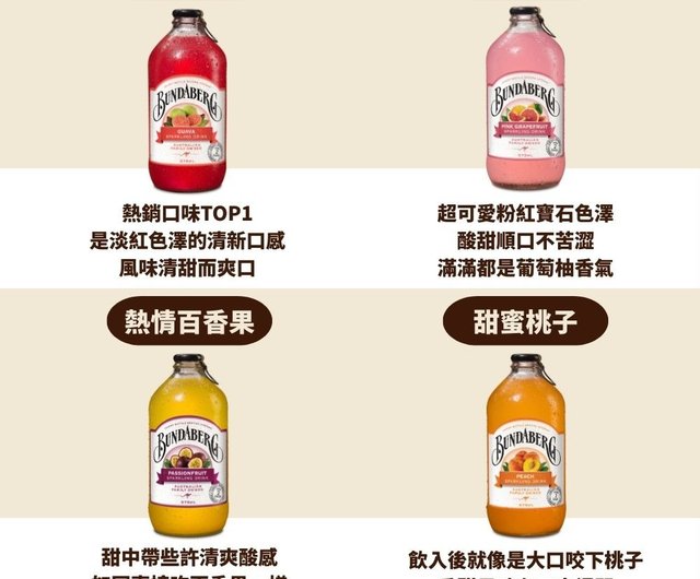 12本/箱】単一フレーバーセット オーストラリア ブンタバーグ フルーツ