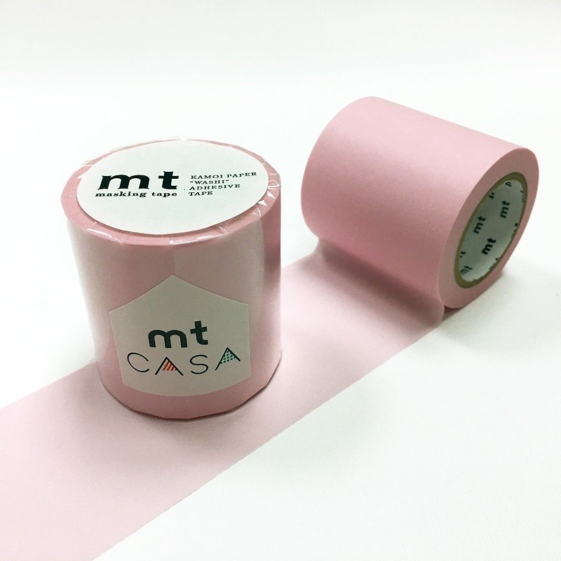 mt CASA tape 50mm和紙膠帶【粉彩粉紅 (MTCA5096)】 - 壁貼/牆壁裝飾 - 紙 粉紅色