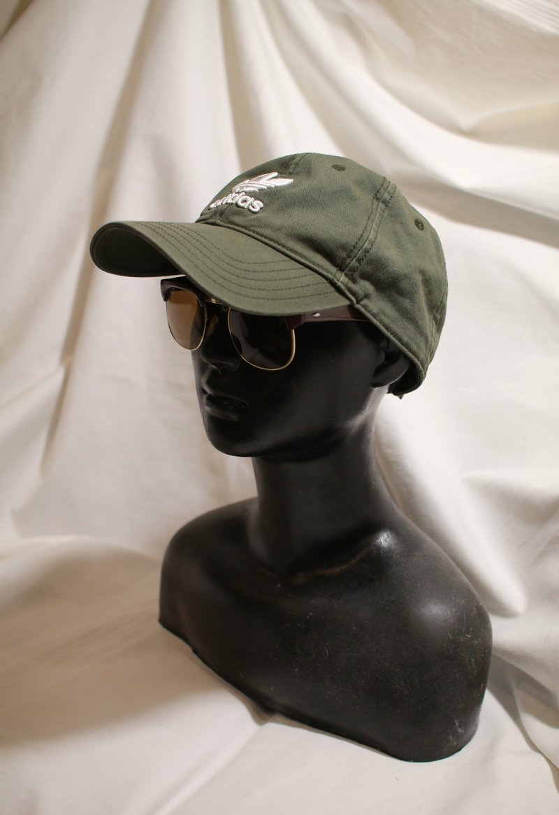 Back to Green:: Adidas 水洗軍綠 vintage hat - 帽子 - 棉．麻 
