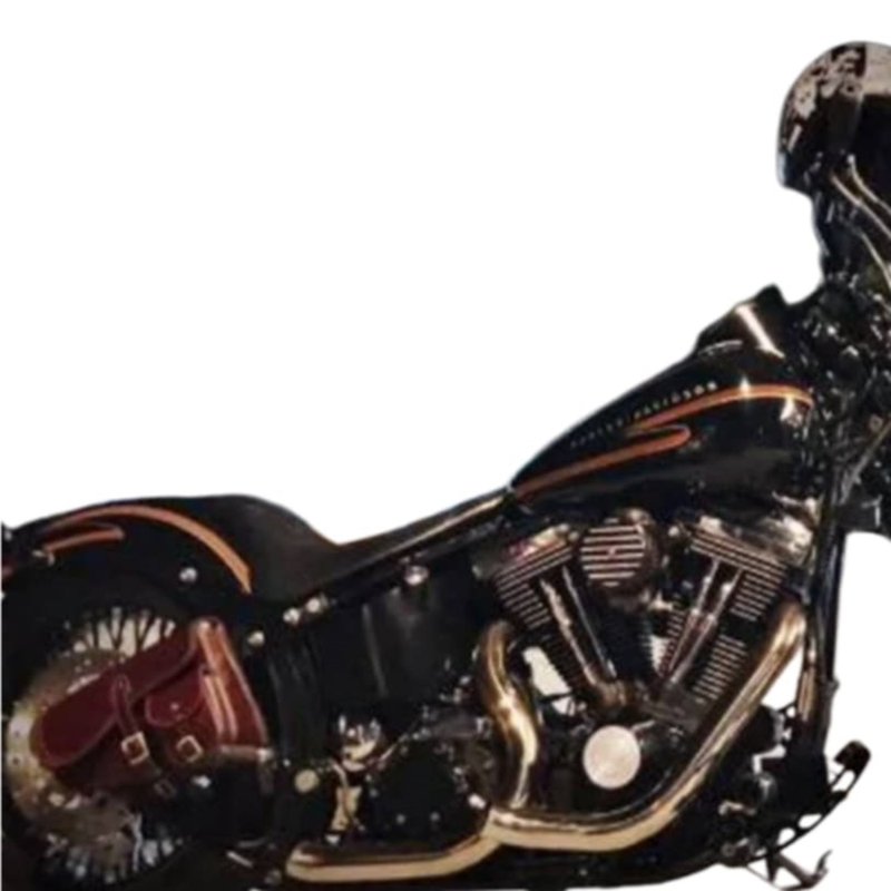 Harley-Davidson Motorcycle Saddle Bag for Softail all Models Genuine Leather - 側背包/斜背包 - 真皮 黑色