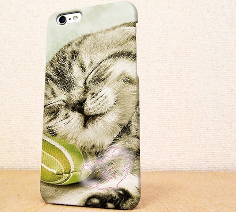 Free delivery☆  The kitten which sleeps　phone case - เคส/ซองมือถือ - พลาสติก ขาว