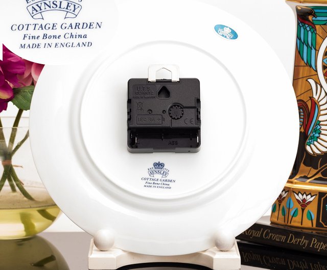 Aynsley Butterfly Garden Bone China European Clock Ceramic