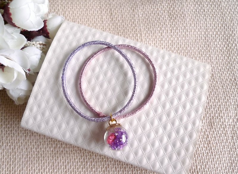 Crystal glass color hair bundle - pink purple - Hair Accessories - Waterproof Material Purple