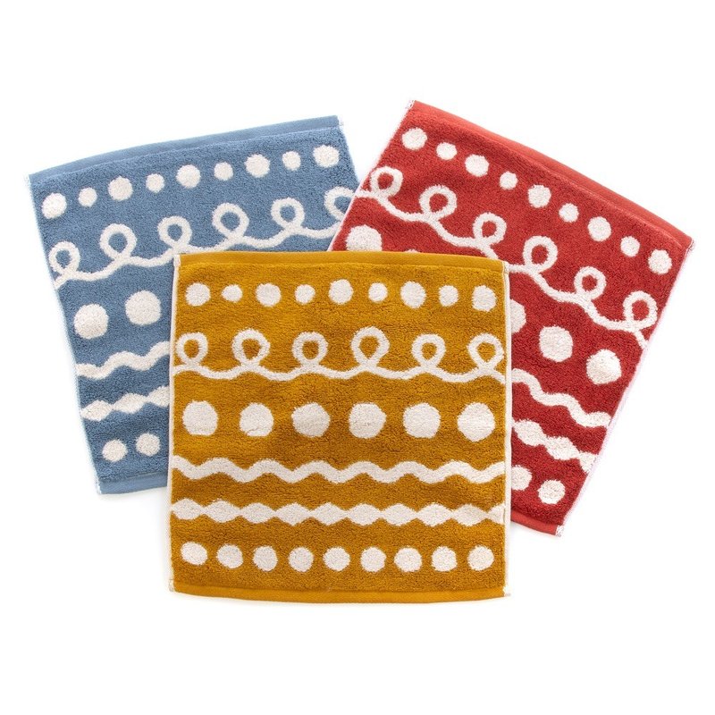 [Nordic Geometry] Imabari Square Scarf | Rich and Soft | Comfortable Feel | Home Highlights | Made in Japan - ผ้าขนหนู - ผ้าฝ้าย/ผ้าลินิน หลากหลายสี