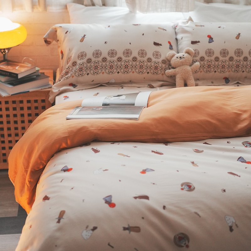 喵努比斯-黃金寶藏 薄床包兩用被組(60支)專櫃級 100%天絲 台灣製 - 寢具/床單/被套 - 其他材質 卡其色