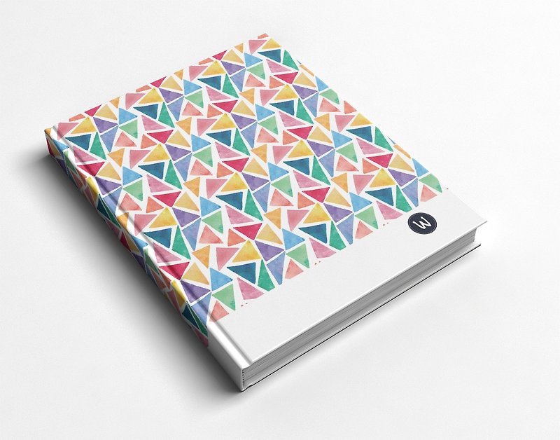 Rococo Strawberry WELKIN Handmade_Handmade Book / Notebook / Handbook / Diary-Triangle Geometry - ノート・手帳 - 紙 