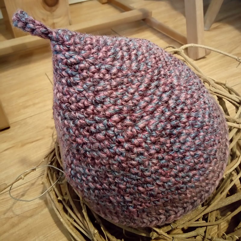 手織りの森 - 帽子 - ウール ピンク