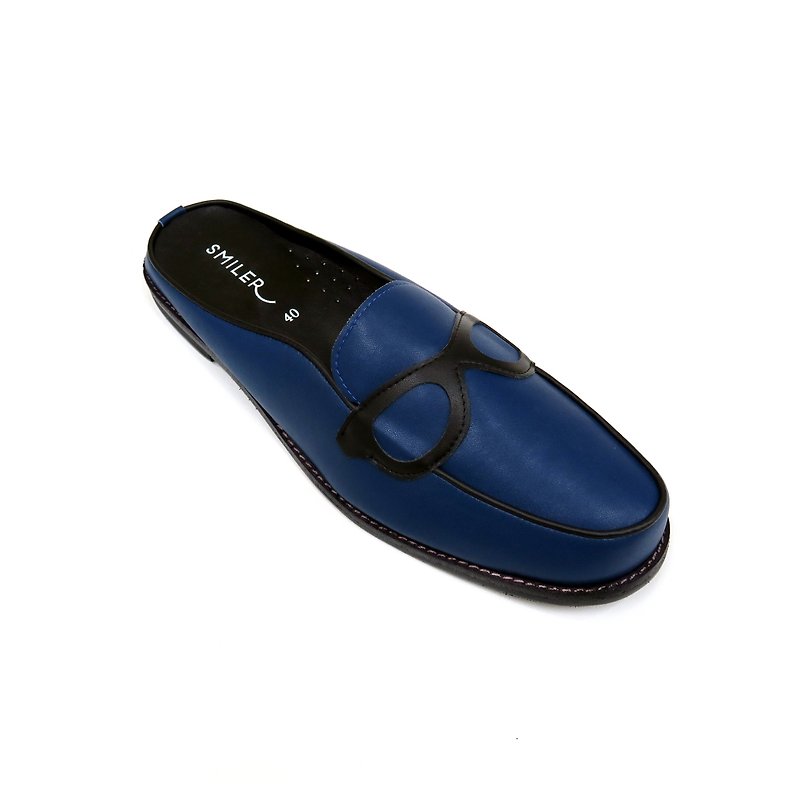 --MENS-- Glasses half-sandals - Blue - Sandals - Other Materials Blue