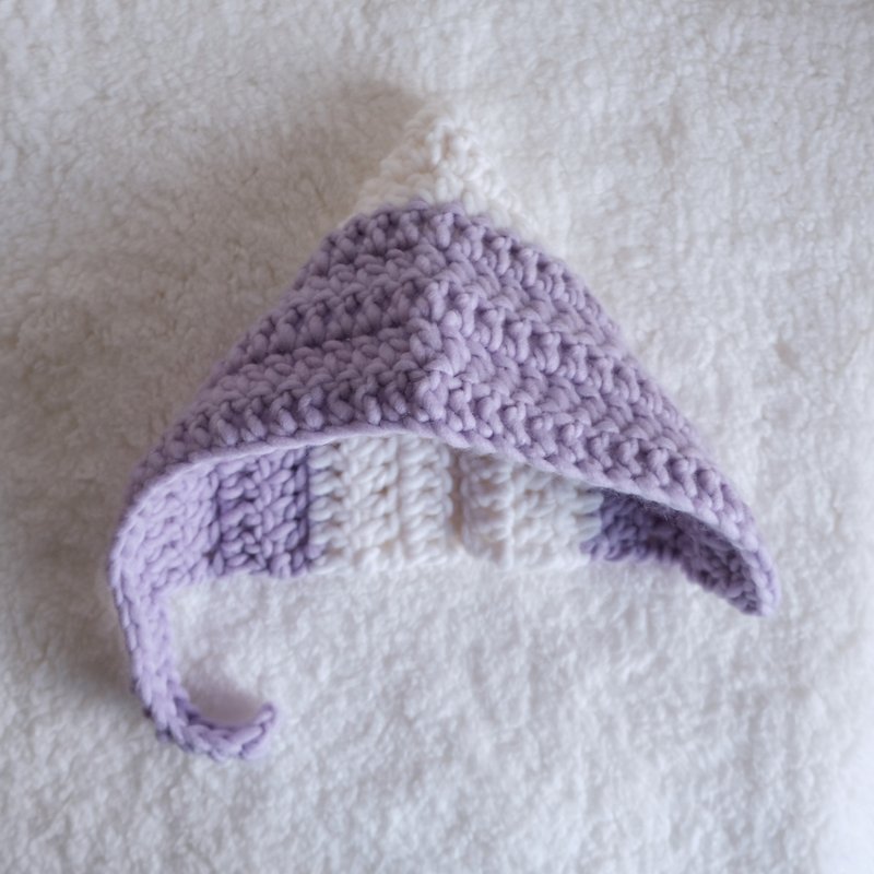 Lavender Snow Mountain Elf Goggles - หมวกเด็ก - ขนแกะ 