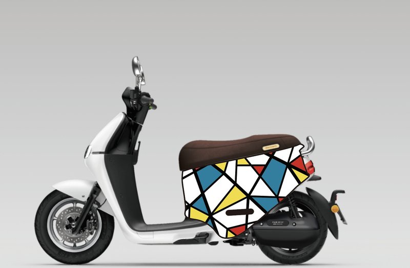 BLR gogoro 防刮車套 iD152 蒙德里安 - 其他 - 聚酯纖維 藍色