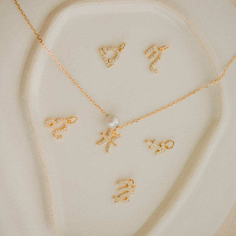 Faye_星座珍珠項鍊 - 項鍊 - 珍珠 白色