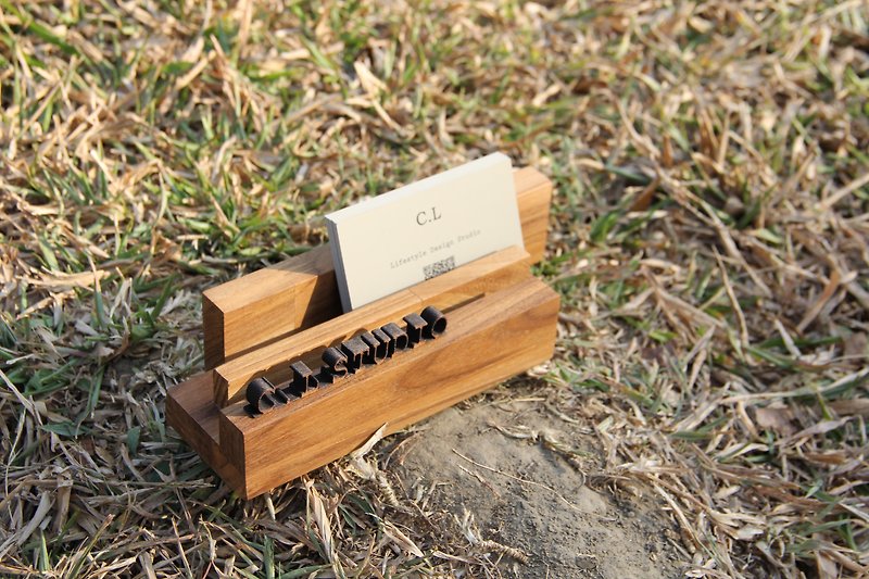 "CL Studio" [modern minimalist - geometric style wooden phone holder / card holder] C-27 - Folders & Binders - Wood 