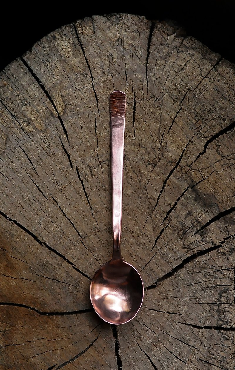 Bronze spoon - ช้อนส้อม - ทองแดงทองเหลือง สีแดง