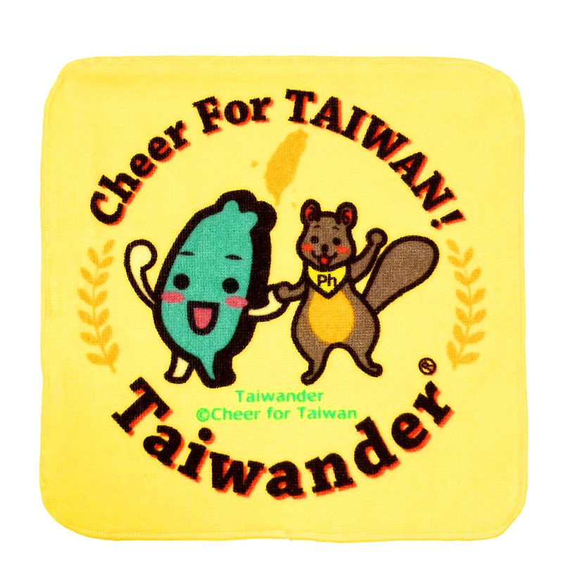 Japan Imabari Taiwander Fluffy Towel Handkerchief - Handkerchiefs & Pocket Squares - Cotton & Hemp Yellow