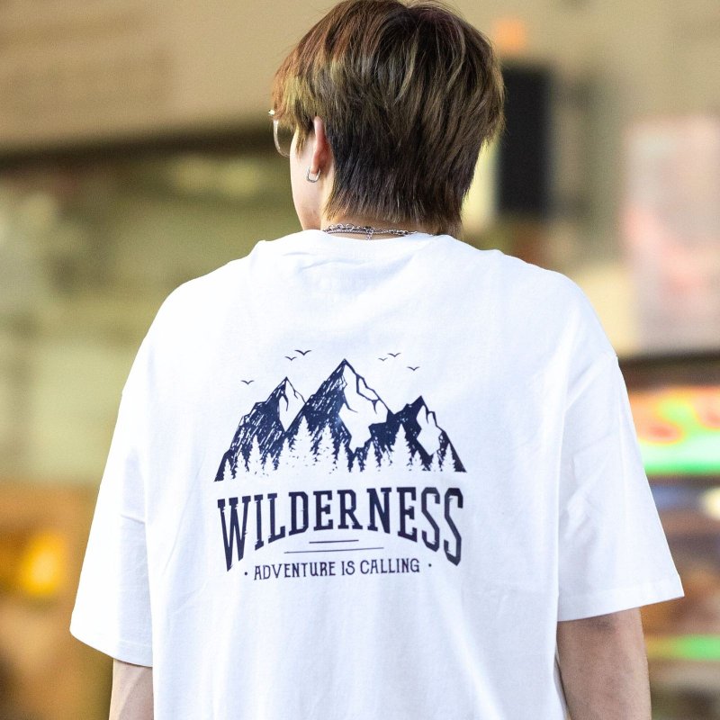 【CREEPS】Wilderness 寬鬆重磅印花T恤 210g - 男 T 恤 - 棉．麻 多色
