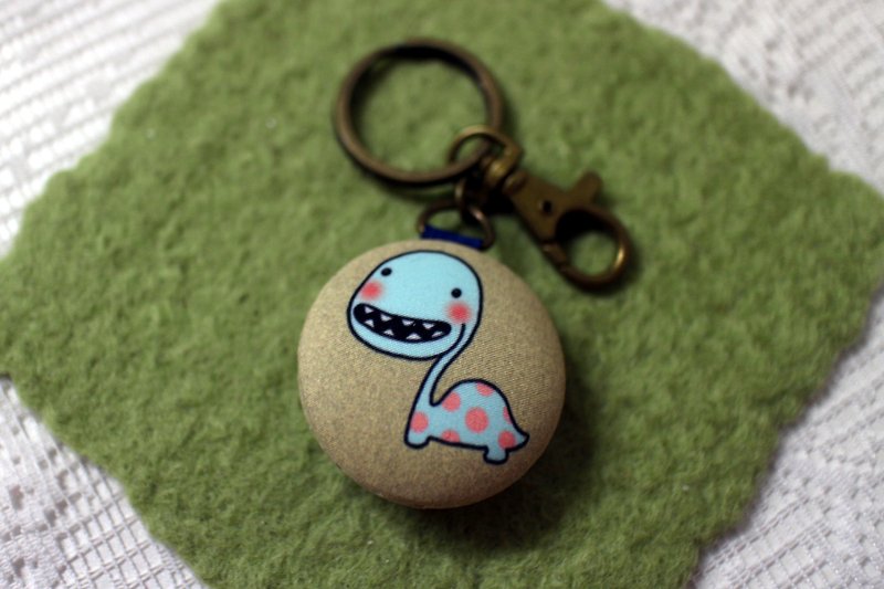 Play not tired _ Macaron key ring / ornaments (dinosaur) - Keychains - Polyester 