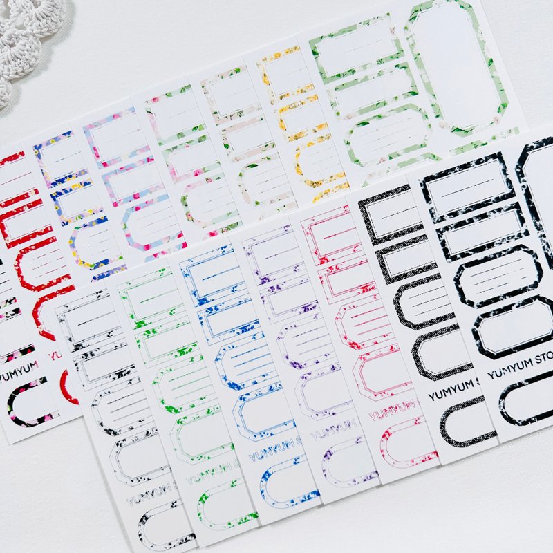 Pattern label paper - 貼紙 - 其他材質 