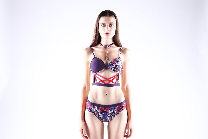 Beach cruiser bikini set - Print / two-piece swimwear / S - Women's Swimwear - Polyester Multicolor