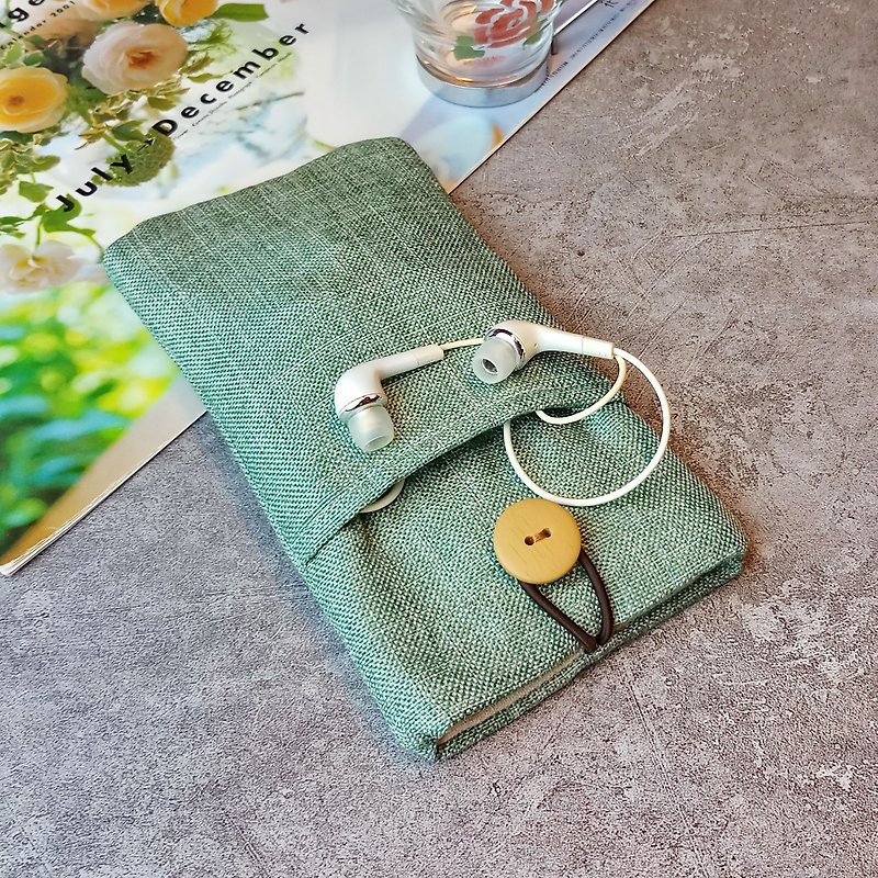 Customized phone bag, mobile phone bag, mobile phone protective cloth cover, such as iPhone (P-244) administrative type - Phone Cases - Cotton & Hemp Green